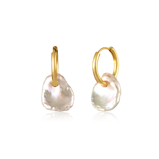 Freshwater Baroque Pearl Minimalist Drop Earring